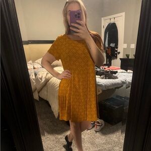 Forever 21 Mustard Yellow Mini Dress